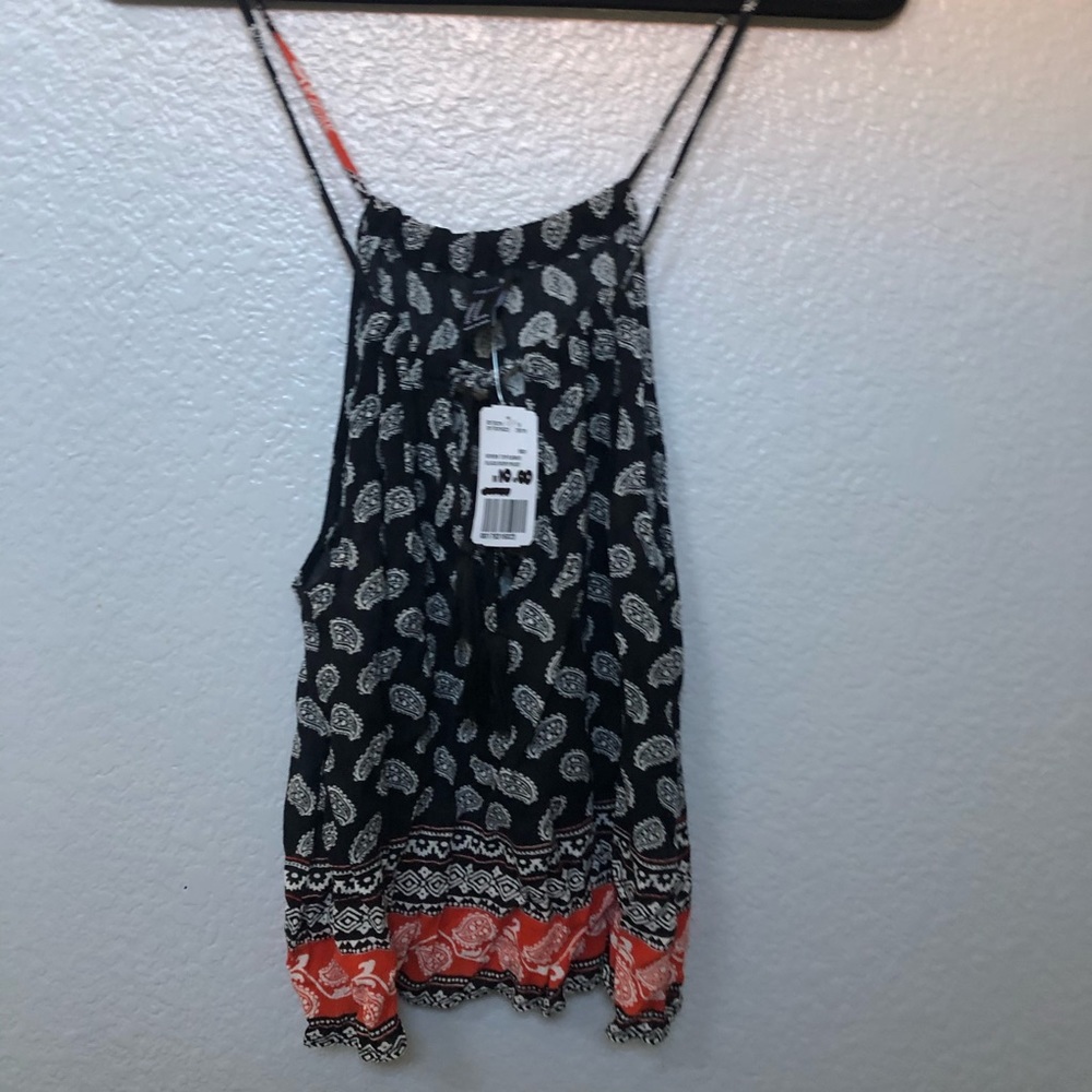 Paisley Print Tank Top